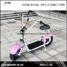2016 Fashion Wide Tire Electric Scooter Small Size 800W 48V 10ah City Coco